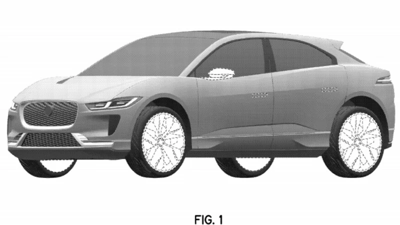 The 2022 Jaguar I-Pace's patent drawings suggest minor updates.