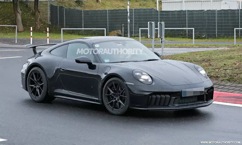 2025 Porsche 911 spied with almost no camouflage