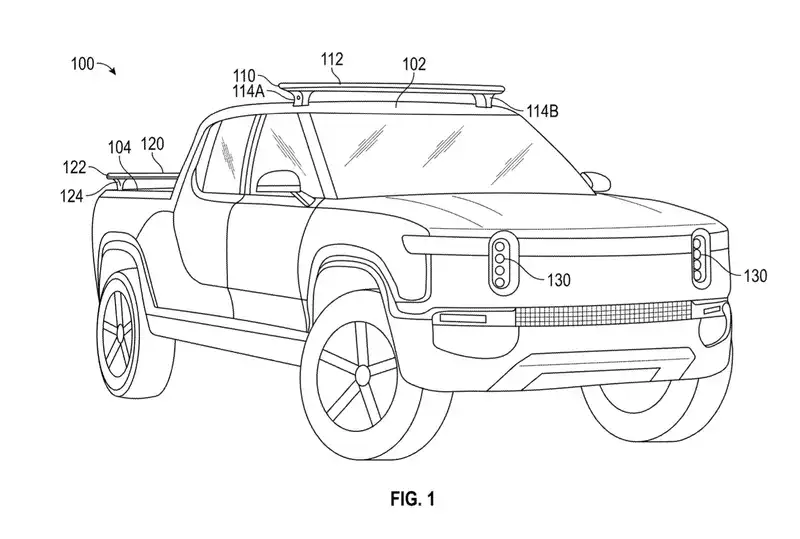 Rivian Receives Patent for Roof Rail Lighting System